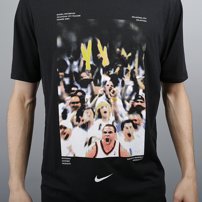 мужская черная футболка Nike Russell Westbrook Dry 924623-010 - цена, описание, фото 2